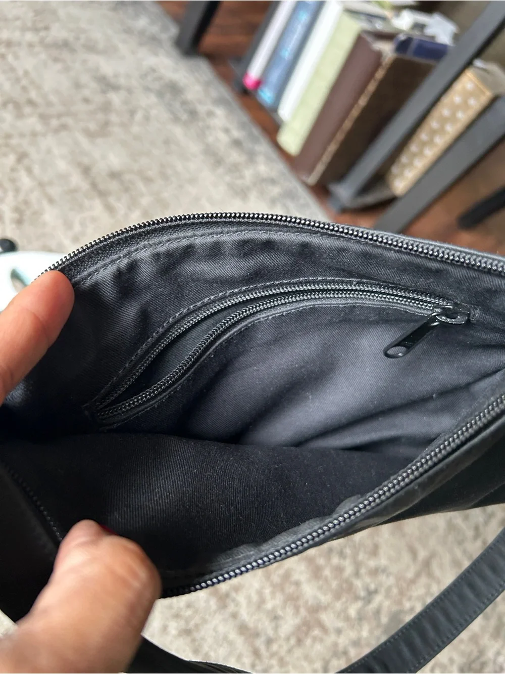 kate spade Black Nylon Shoulder Bag with Top Zip - Picture 5 of 5